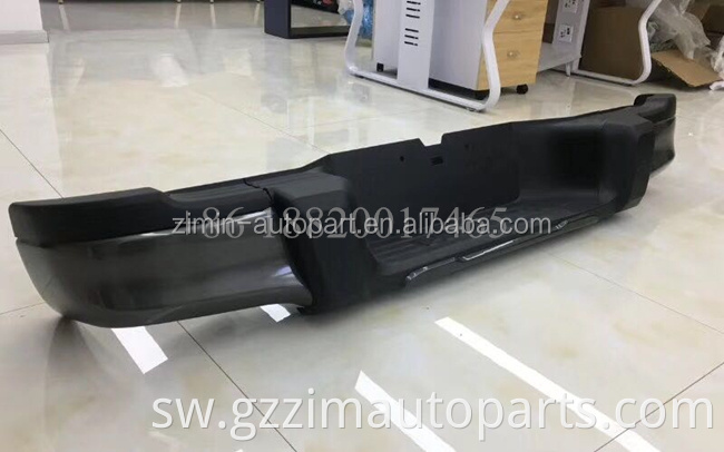 Uuzaji wa moto auto nyeusi chromed nyuma bumper kwa rocco / hilux 2018 +